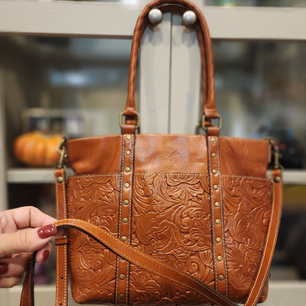 Patricia Nash Embossed Leather Handbag
